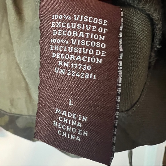 Knox Rose Embroidered Camo Utility Jacket Floral Military Style Size L - Picture 10 of 11